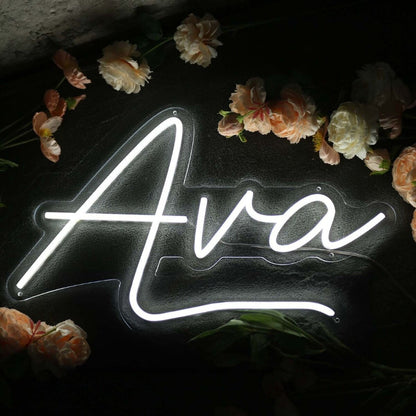 Ava White Led Neon Sign - Shineneon