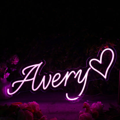 Avery Purple Led Neon Sign - Shineneon