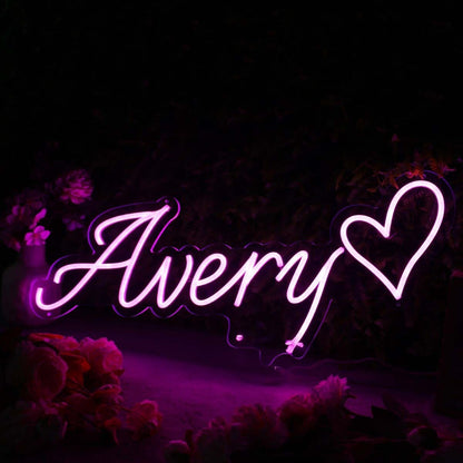 Avery Purple Led Neon Sign - Shineneon