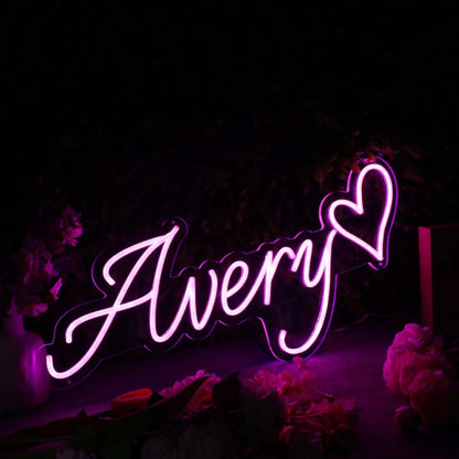 Avery Purple Led Neon Sign - Shineneon