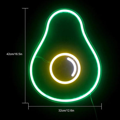 Avocado Green-Yellow Glow Led Neon Sign For Home Cafe Decor | Shineneon