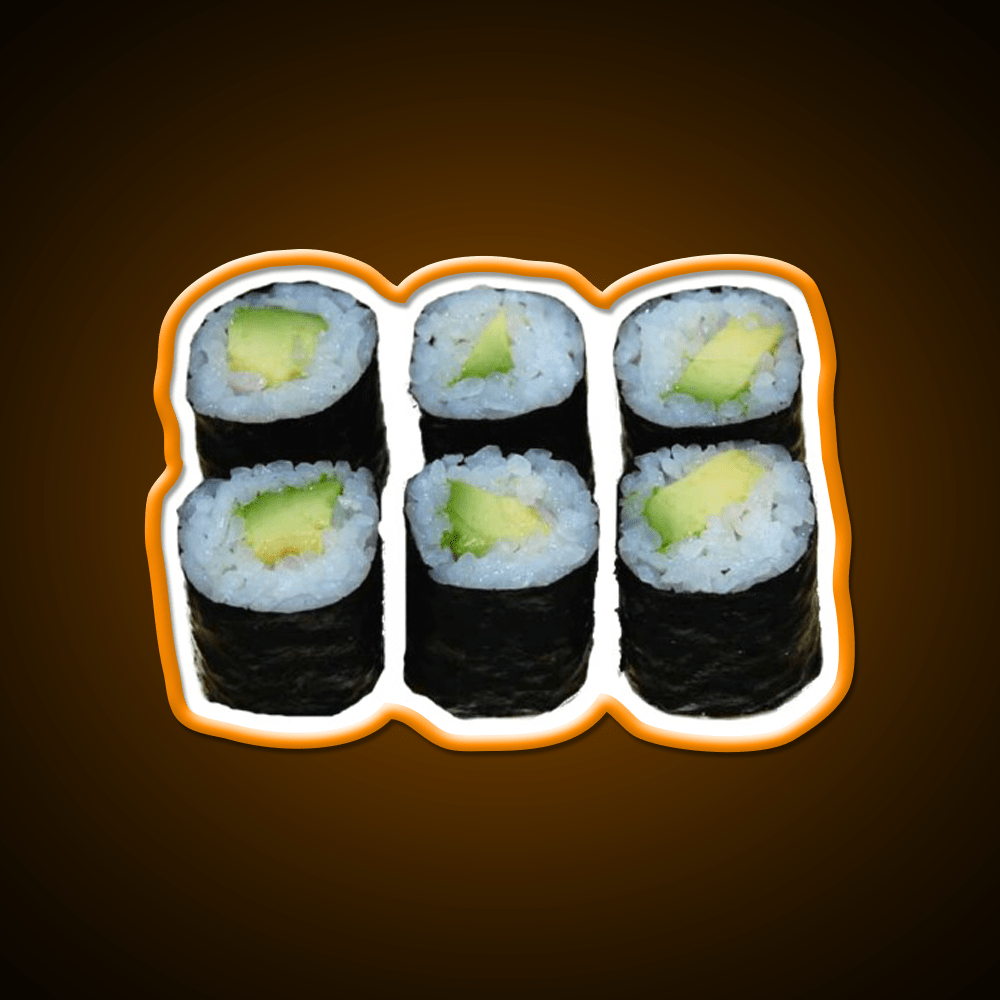 Avocado Sushi Snack Food Led Neon Sign Rgb Color - Shineneon