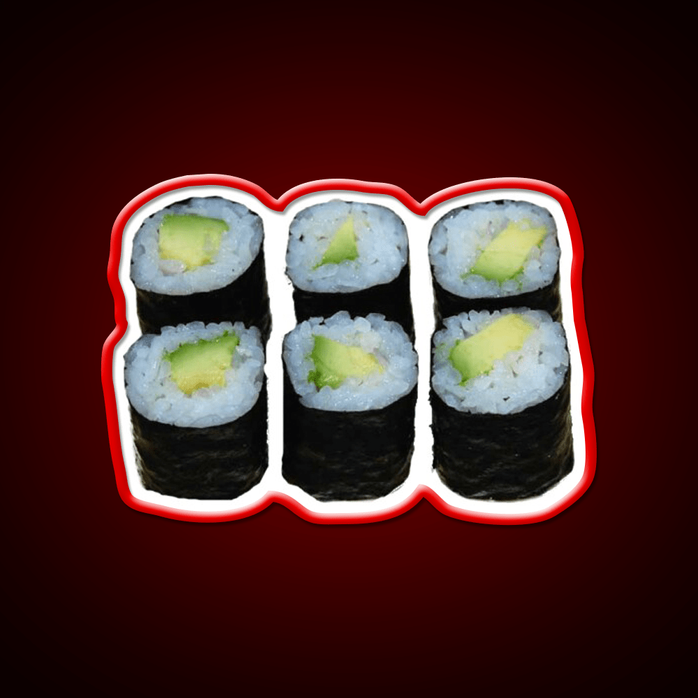 Avocado Sushi Snack Food Led Neon Sign Rgb Color - Shineneon