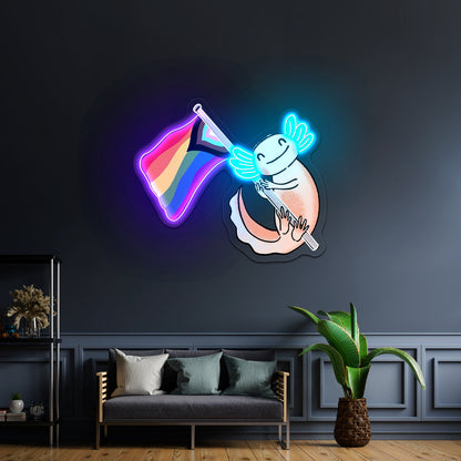Baba Ram Dass Artwork Led Neon Sign - LED neon sign view 13