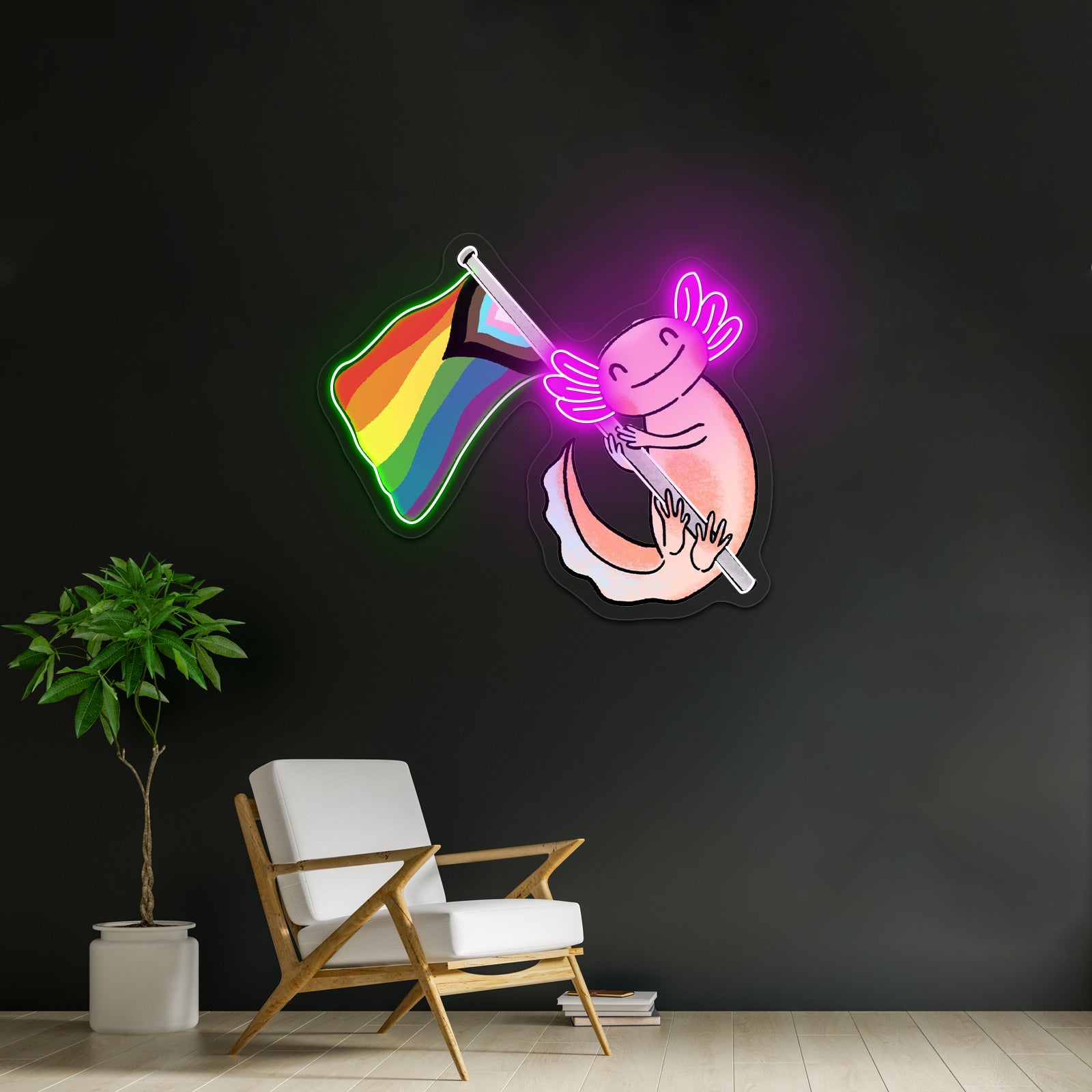Baba Ram Dass Artwork Led Neon Sign - LED neon sign view 11