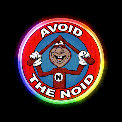 Avoid The Noid Fast Food Led Neon Sign For Burger Place Rgb Color