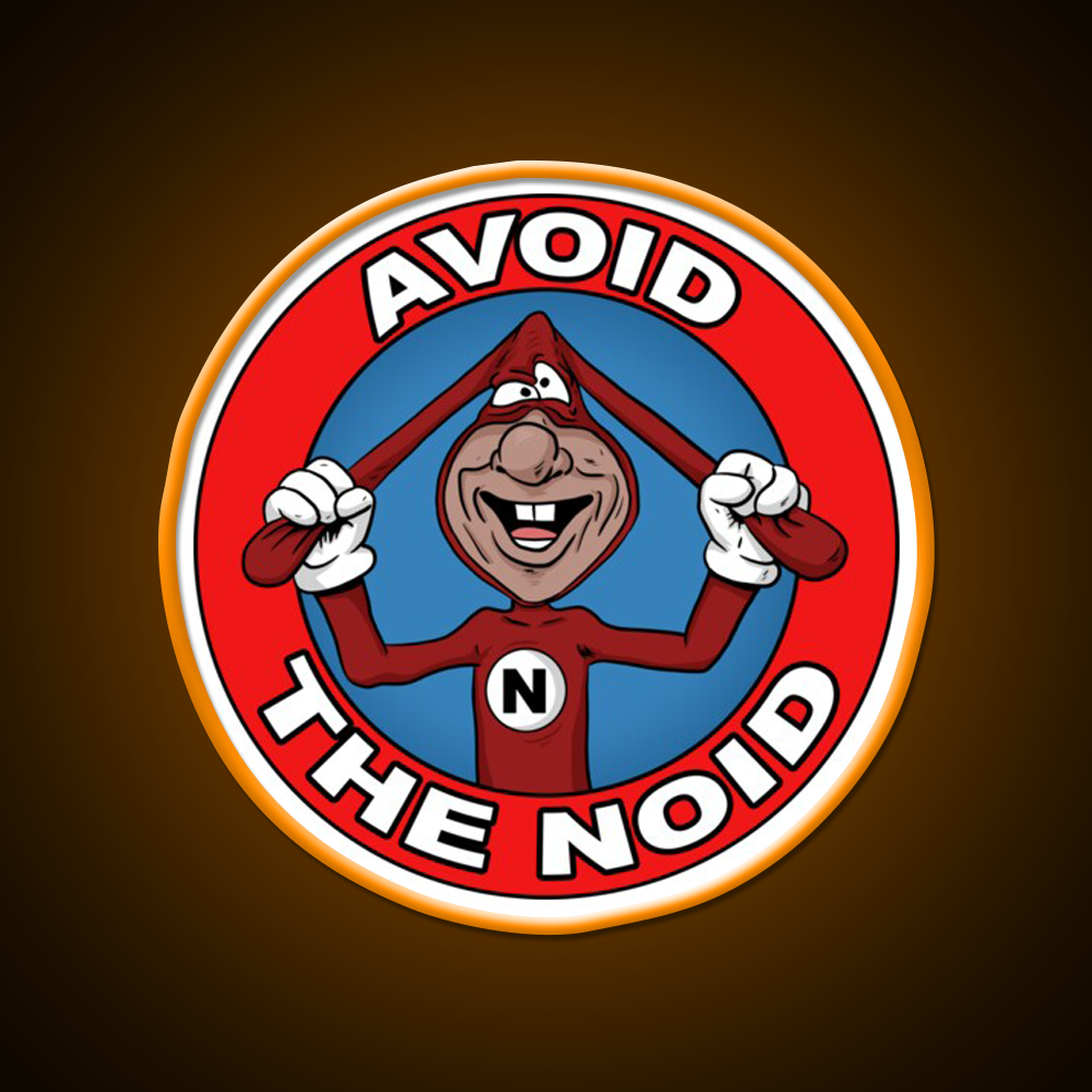Avoid The Noid Fast Food Led Neon Sign For Burger Place Rgb Color