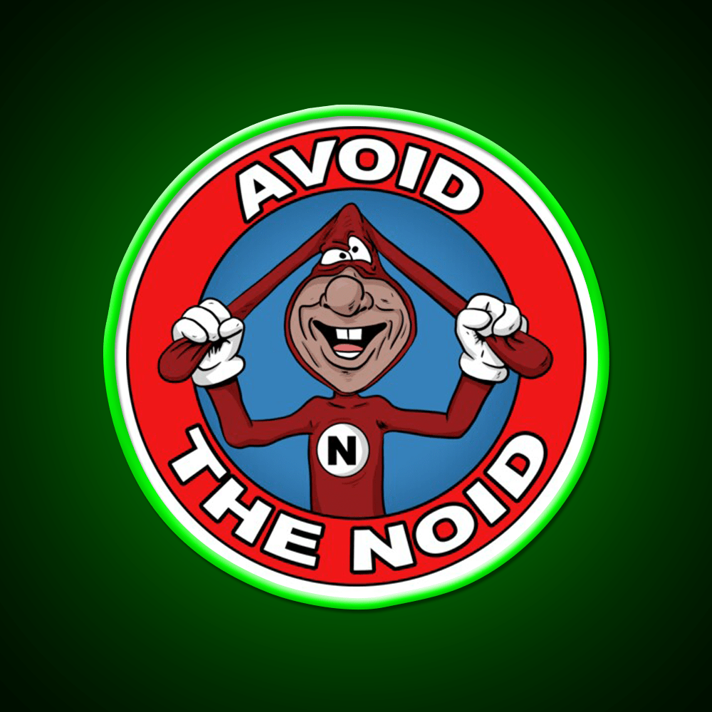 Avoid The Noid Fast Food Led Neon Sign For Burger Place Rgb Color - Shineneon
