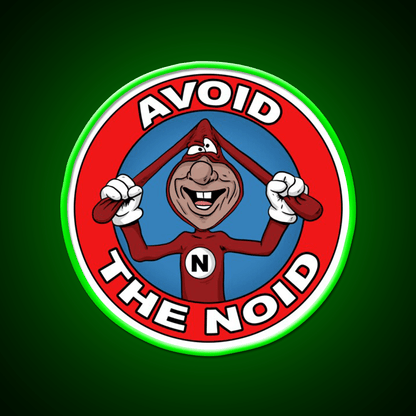 Avoid The Noid Fast Food Led Neon Sign For Burger Place Rgb Color - Shineneon