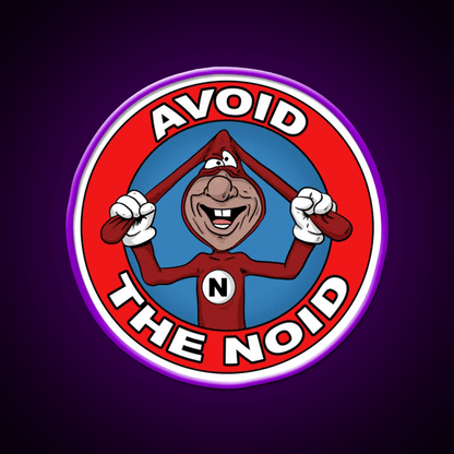 Avoid The Noid Fast Food Led Neon Sign For Burger Place Rgb Color - Shineneon