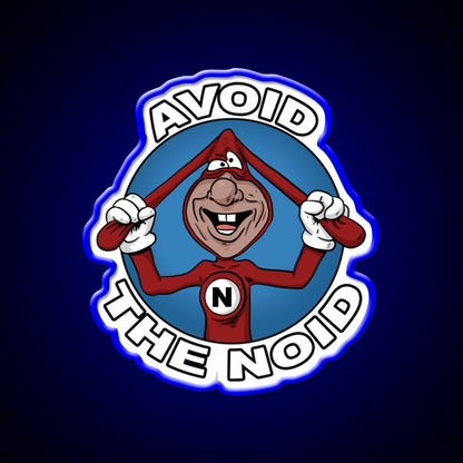 Avoid The Noid Fast Food Led Neon Sign For Burger Place Wall Decor Rgb Color