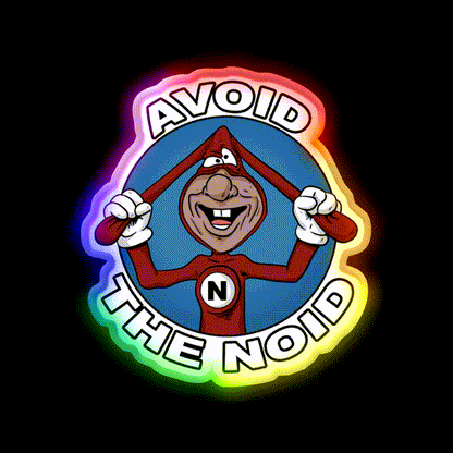 Avoid The Noid Fast Food Led Neon Sign For Burger Place Wall Decor Rgb Color