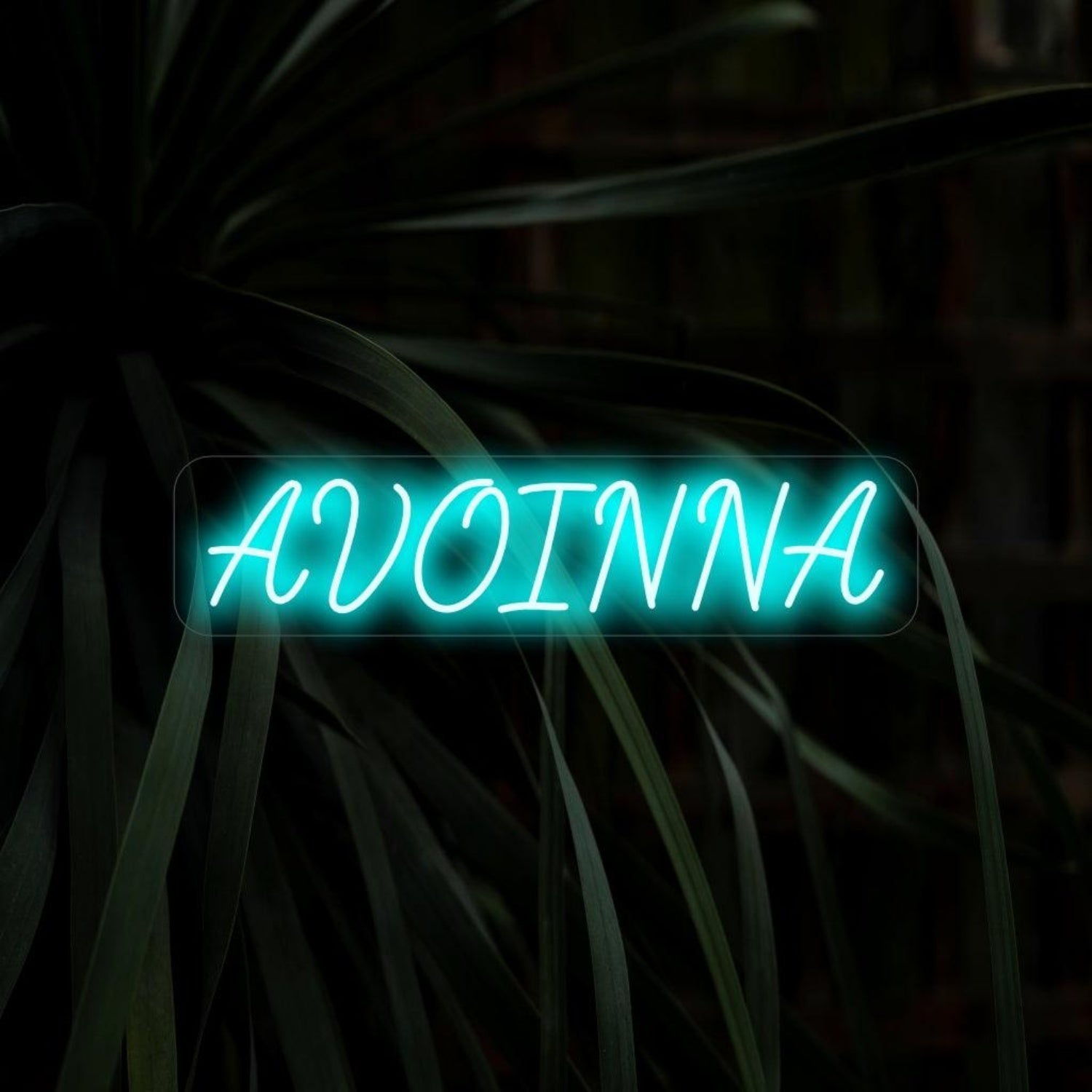 Avoinna Teal Led Neon Sign For Indoor Cafe Studio Decor | Shineneon