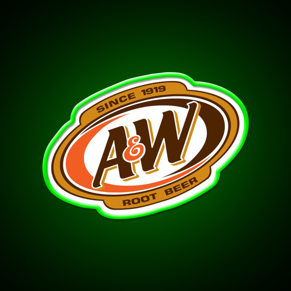 Aw Root Beer Logo Classic Beer Bar Decor Led Neon Sign Rgb Color - LED neon sign view 8