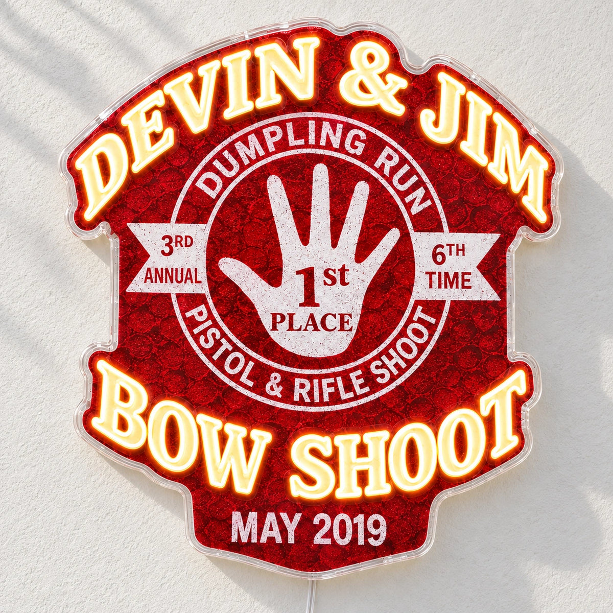Award Badge Custom LED Neon Sign | e9ed0bf766bdf90102551becb0218e5f6b0469aceb75fa64e4c025e0f02a1eea | natural_light