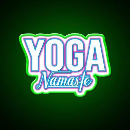 Awesome For All Who Love Yoga Led Neon Sign For Wellness Space Rgb Color