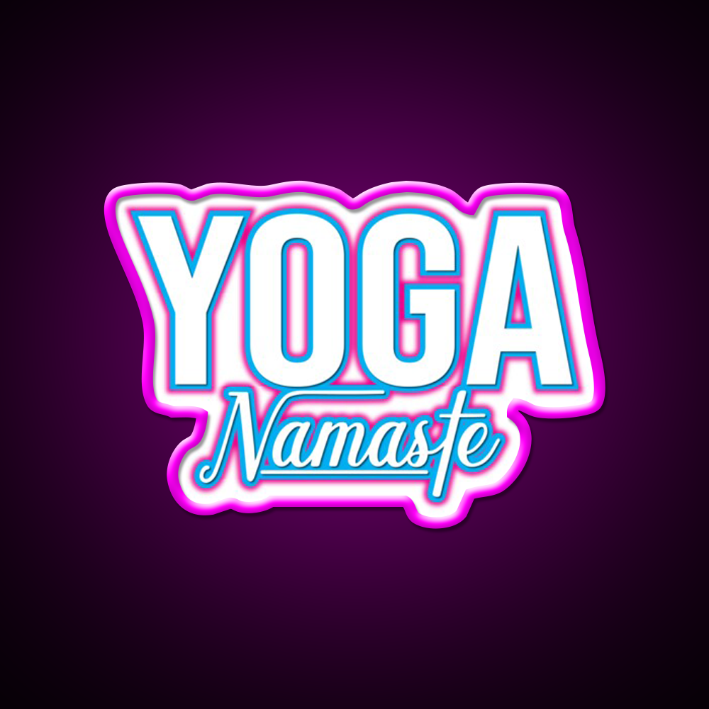 Awesome For All Who Love Yoga Led Neon Sign For Wellness Space Rgb Color