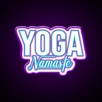 Awesome For All Who Love Yoga Led Neon Sign For Wellness Space Rgb Color