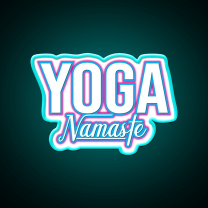 Awesome For All Who Love Yoga Led Neon Sign For Wellness Space Rgb Color - Shineneon