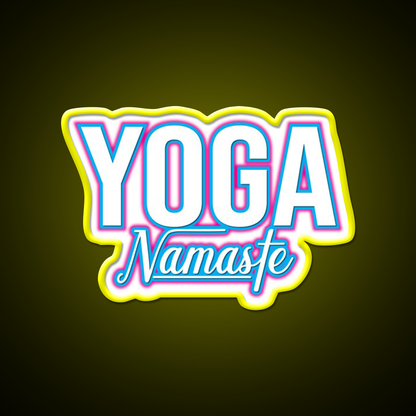 Awesome For All Who Love Yoga Led Neon Sign For Wellness Space Rgb Color