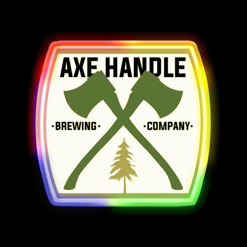Axe Handle Beer Brewery Beer Bar Decor Led Neon Sign Rgb Color - LED neon sign close-up detail