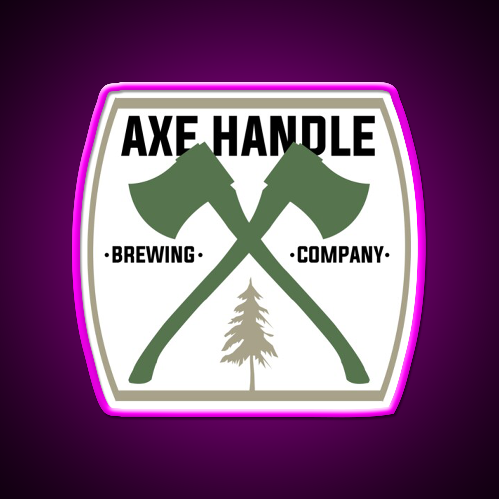 Axe Handle Beer Brewery Beer Bar Decor Led Neon Sign Rgb Color - Neon sign mounted on wall in room