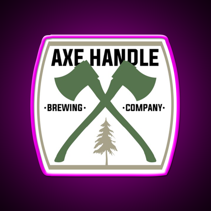 Axe Handle Beer Brewery Beer Bar Decor Led Neon Sign Rgb Color - Neon sign mounted on wall in room