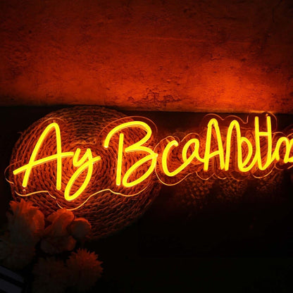 Ay Bendito Yellow Led Neon Sign - Shineneon