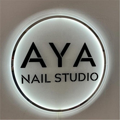 Aya Nail Studio Acrylic Business Logo Sign - Shineneon