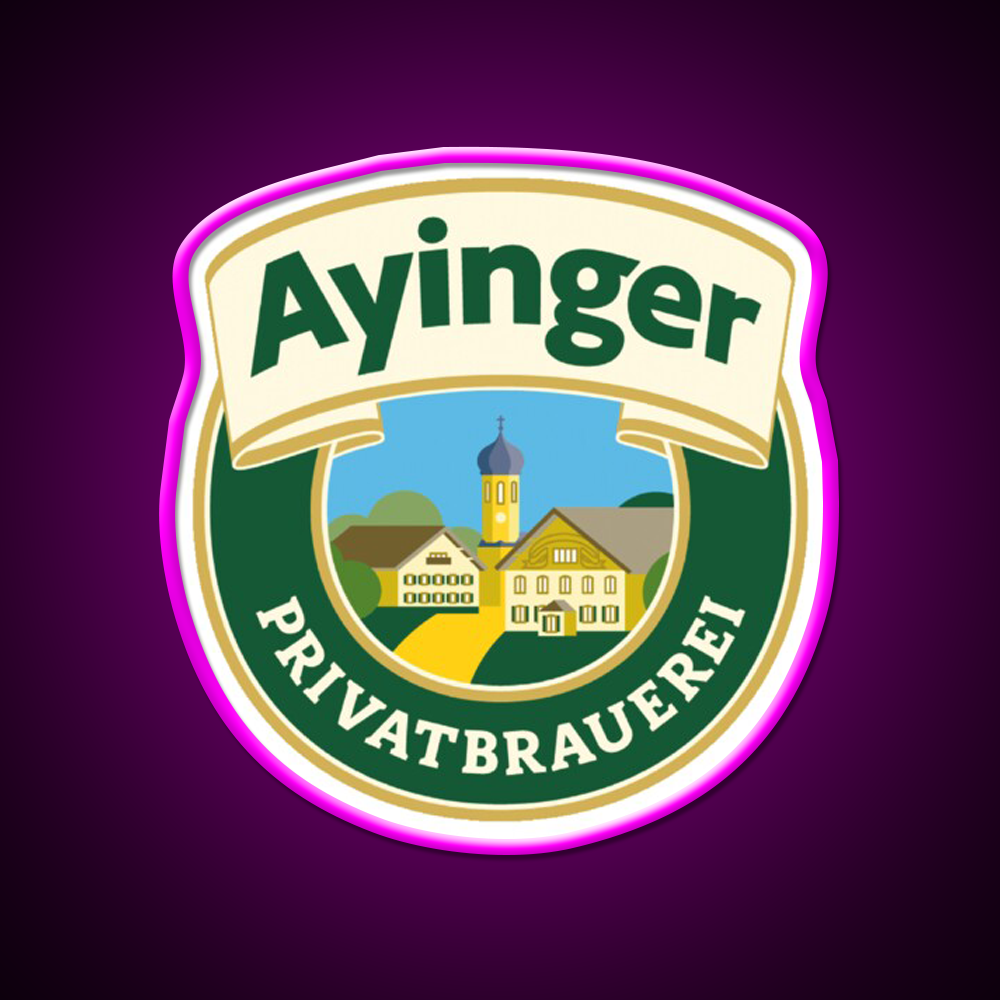 Ayinger Bavaria Beer Bar Decor Led Neon Sign Rgb Color - Neon sign mounted on wall in room