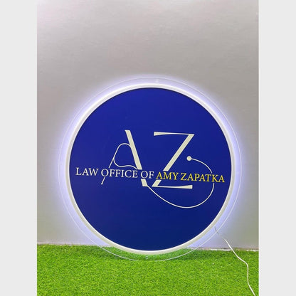 Az Law Office Acrylic Business Logo Sign - Shineneon