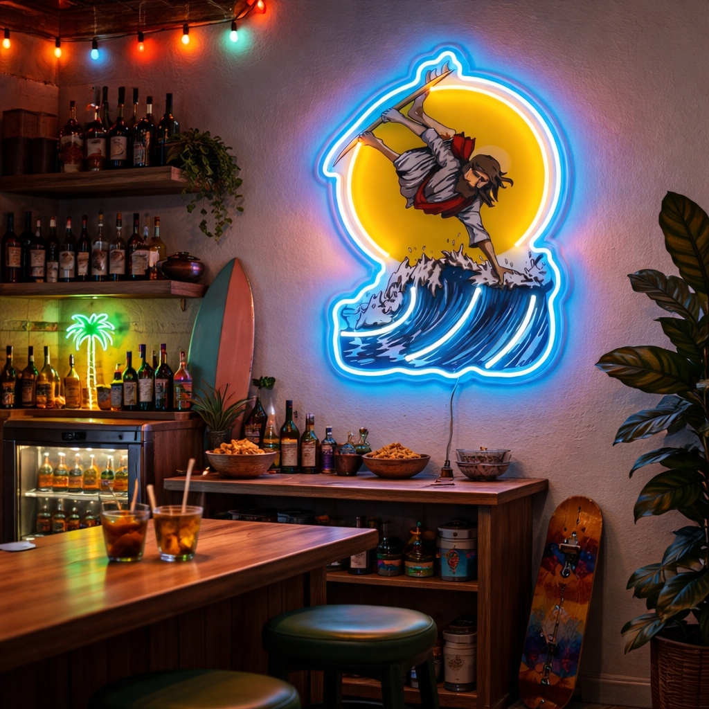 ShineNeon™ Eagle Catching Fish Neon Sign USB Power