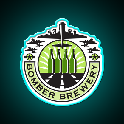 B 17 Heavy Bomber Beer Bottle Brewery Retro Beer Bar Decor Led Neon Sign Rgb Color - Size and dimension reference