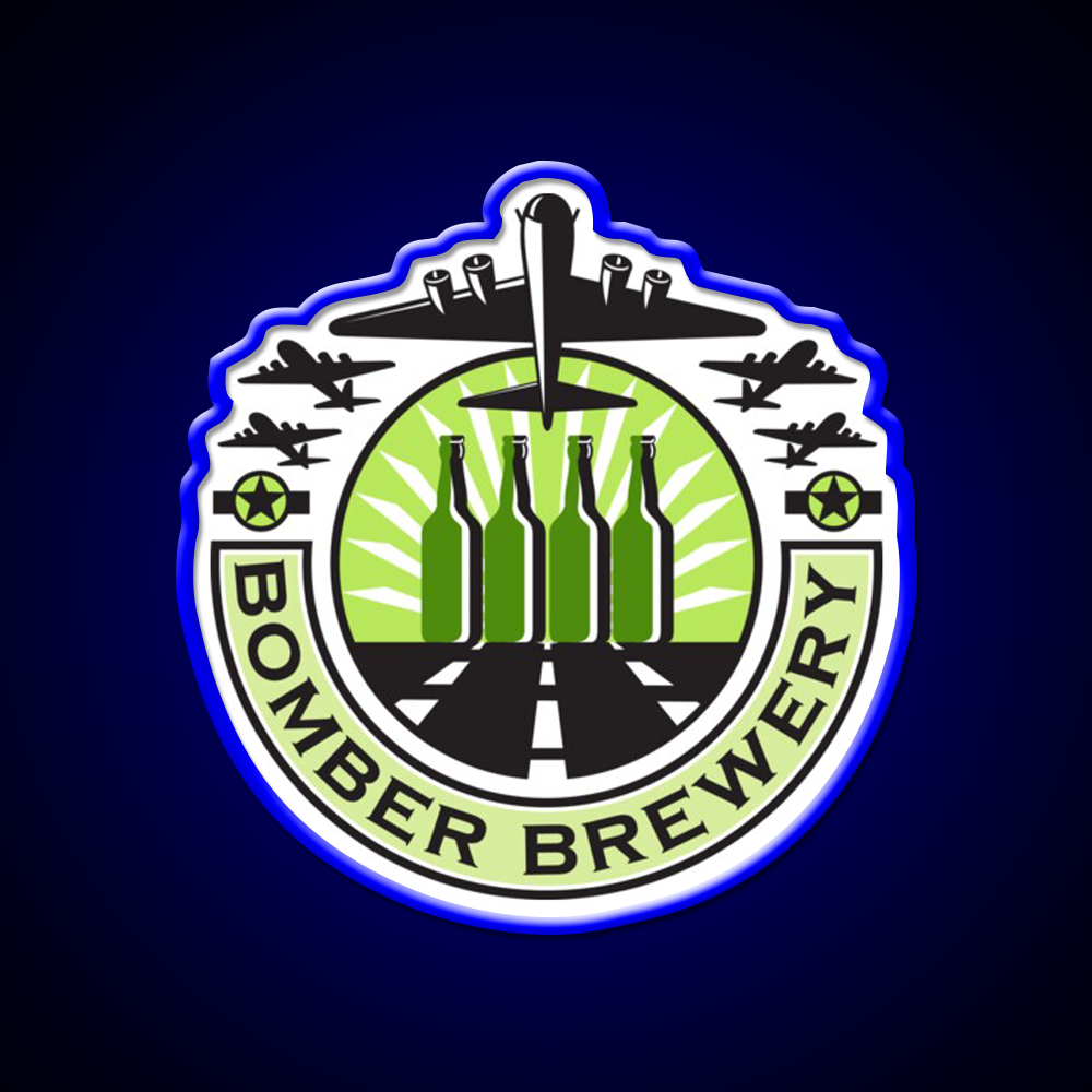B 17 Heavy Bomber Beer Bottle Brewery Retro Beer Bar Decor Led Neon Sign Rgb Color - LED neon sign view 5