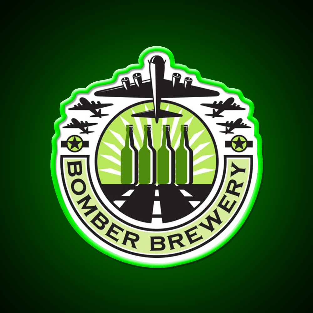 B 17 Heavy Bomber Beer Bottle Brewery Retro Beer Bar Decor Led Neon Sign Rgb Color - LED neon sign view 8