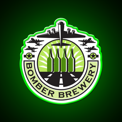 B 17 Heavy Bomber Beer Bottle Brewery Retro Beer Bar Decor Led Neon Sign Rgb Color - LED neon sign view 8