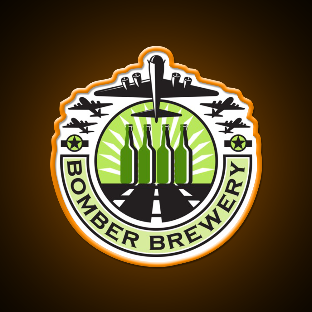 B 17 Heavy Bomber Beer Bottle Brewery Retro Beer Bar Decor Led Neon Sign Rgb Color - LED neon sign view 6