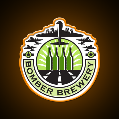 B 17 Heavy Bomber Beer Bottle Brewery Retro Beer Bar Decor Led Neon Sign Rgb Color - LED neon sign view 6