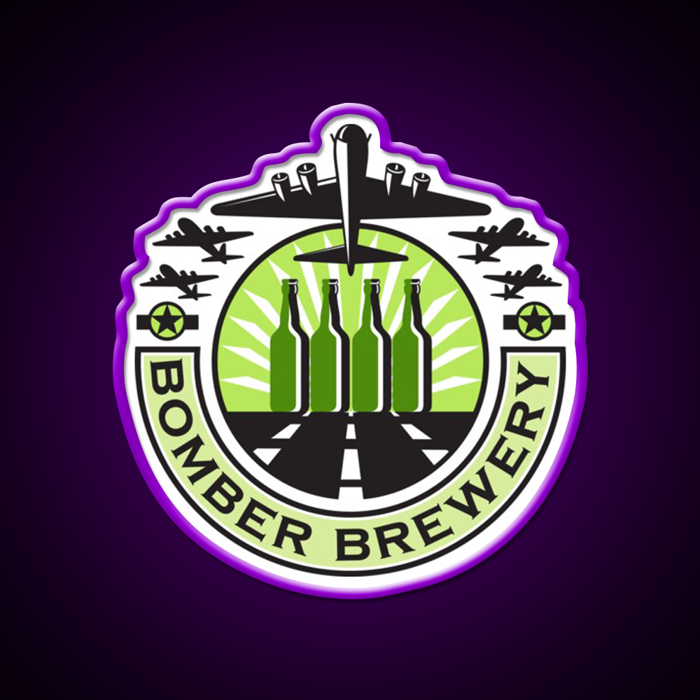 B 17 Heavy Bomber Beer Bottle Brewery Retro Beer Bar Decor Led Neon Sign Rgb Color - LED neon sign view 9