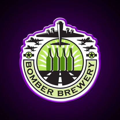 B 17 Heavy Bomber Beer Bottle Brewery Retro Beer Bar Decor Led Neon Sign Rgb Color - LED neon sign view 9