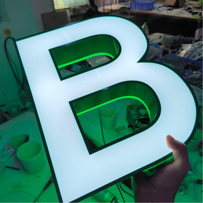 B 3D Frontlit And Backlit Channel Letter Led Light Sign