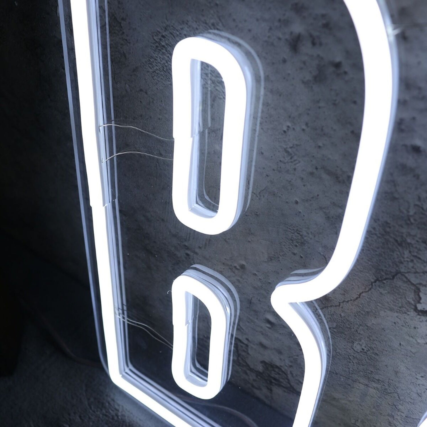 B And G White Neon Sign | Shineneon