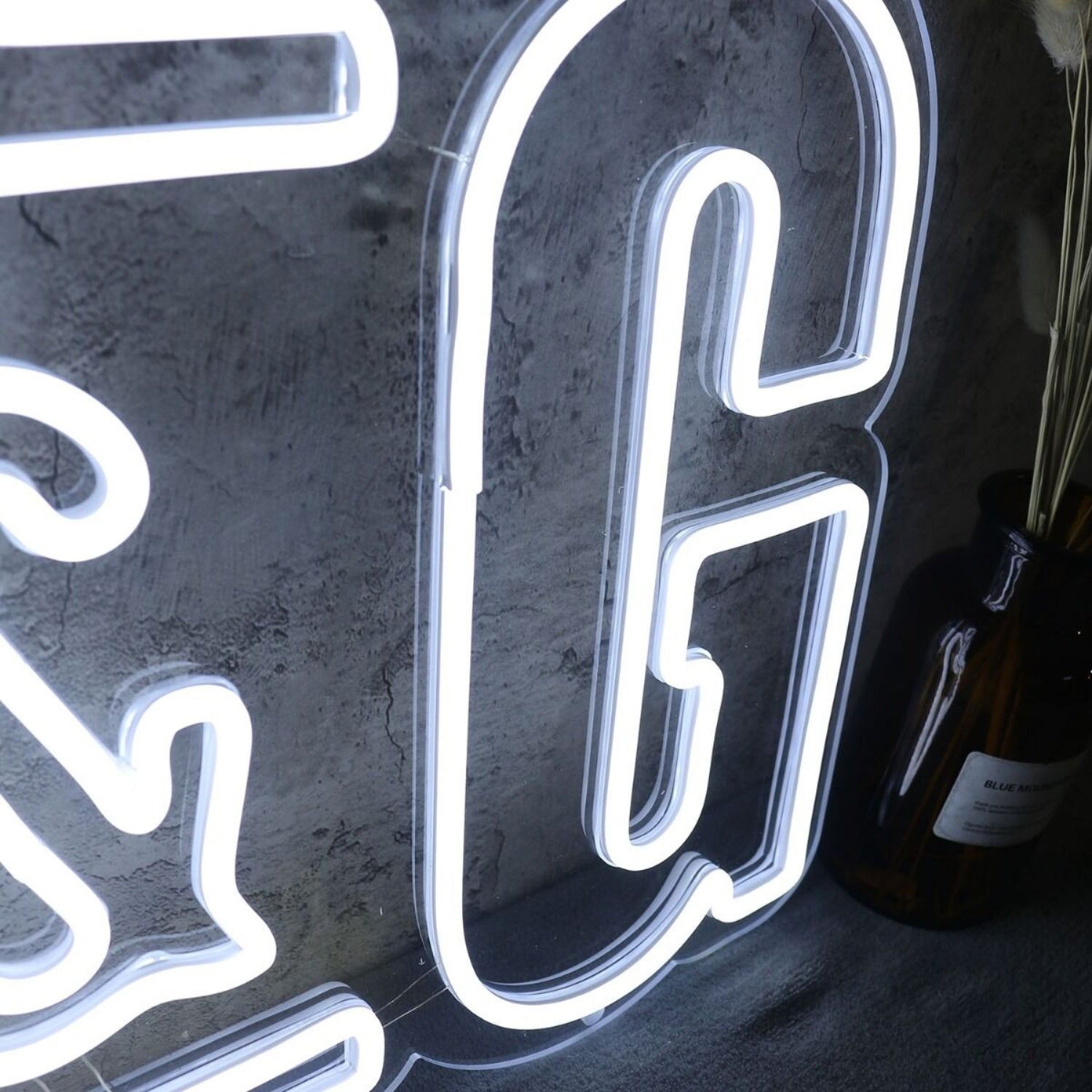 B And G White Neon Sign | Shineneon