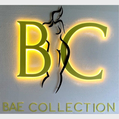 B C Bae Collection 3D Backlit Channel Letters Led Light Sign
