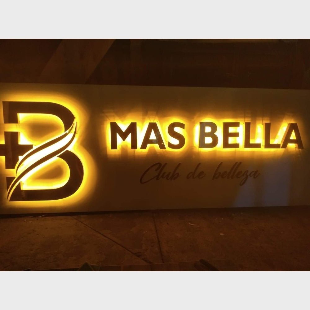 B Mas Bella 3D Backlit Channel Letters Led Light Sign - Shineneon