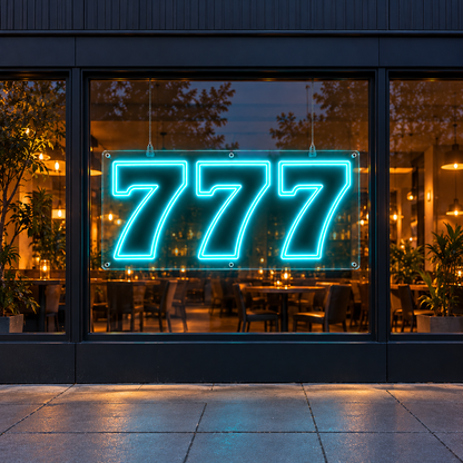 777 Big Size Custom LED Neon Sign