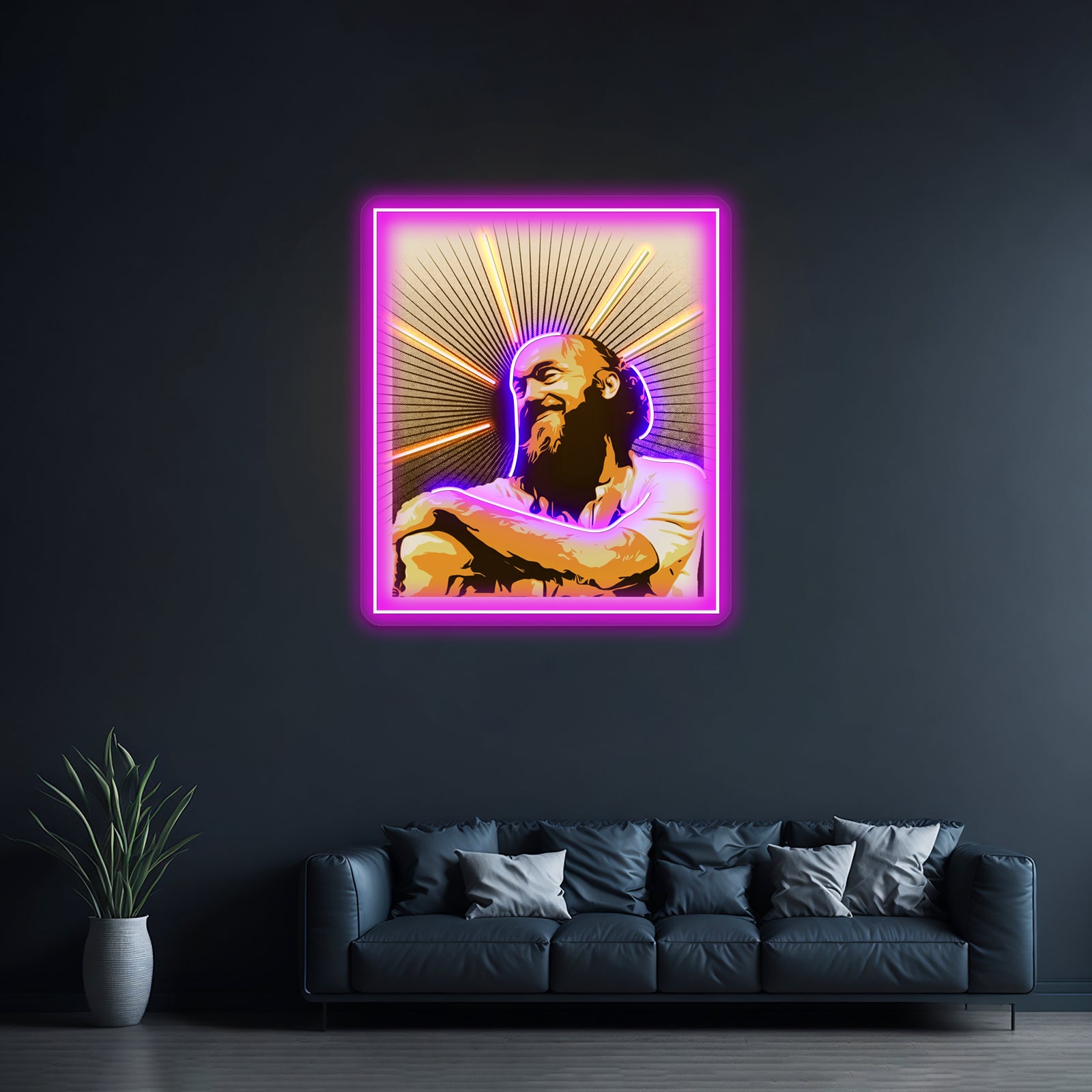 Baby Billy Bible Bonkers Artwork Led Neon Sign