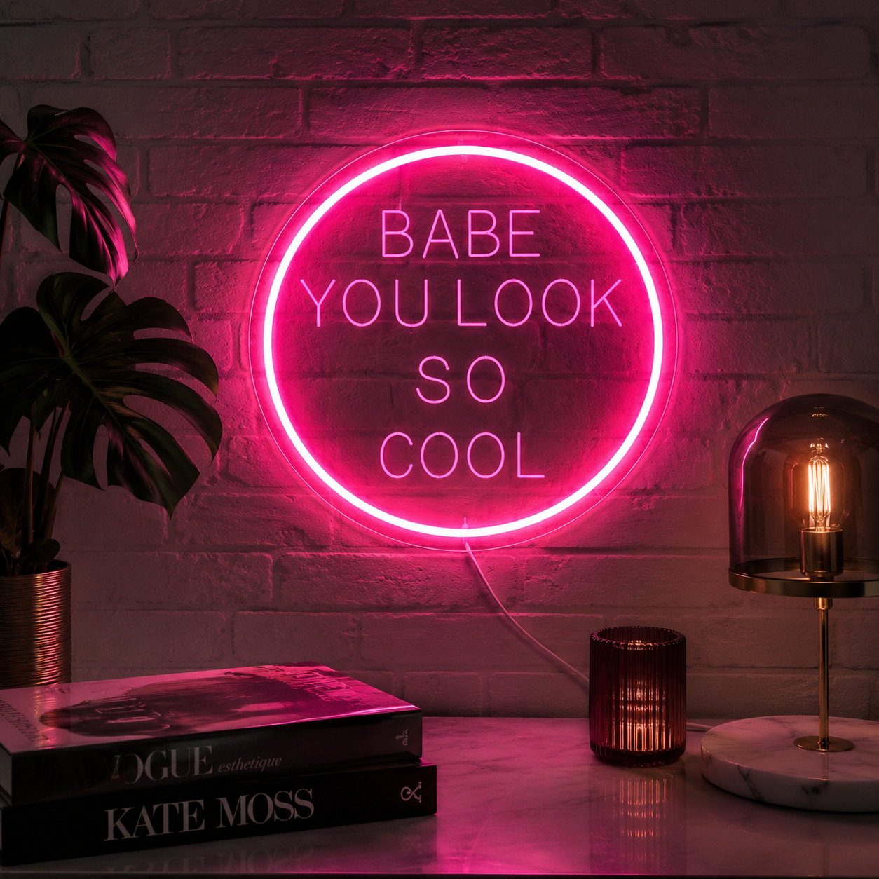 Babe You Look So Cool LED Neon Sign - 02 High-Converting Product Image