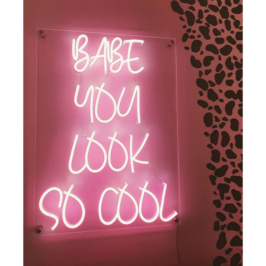 Babe You Look So Cool Led Sign Business Neon Sign Wall Decor