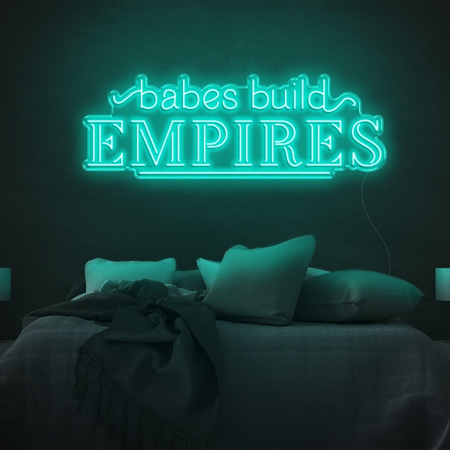 Babes Build Empires Hot Pink Led Neon Sign For Bedroom Wall Decor | Shineneon